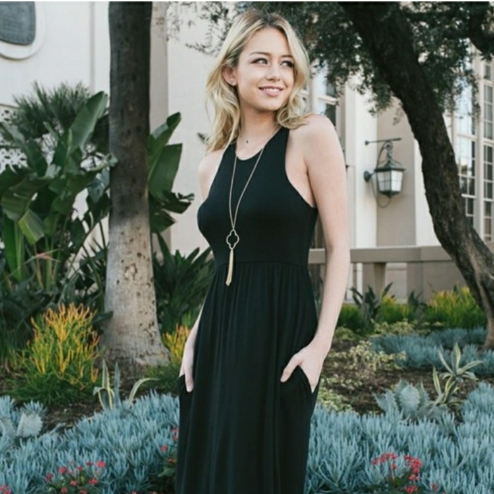 Xl Black racer back Dress